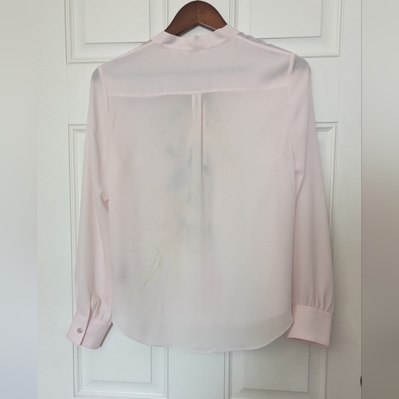 Ted Baker London Pink Lovii Elegant Print Ruffle Blouse - Picture 3 of 8